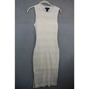 Rachel Zoe Womens Sleeveless Ribbed Knit Midi Dress